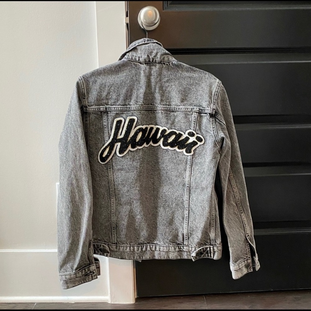 Black denim jacket